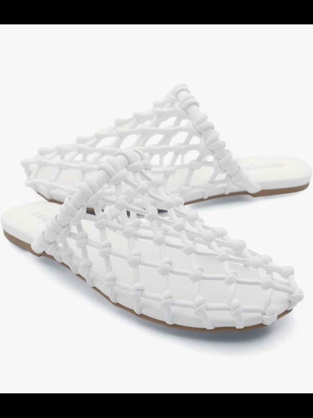 GraceStride White Woven Ballerina Flats Size 6